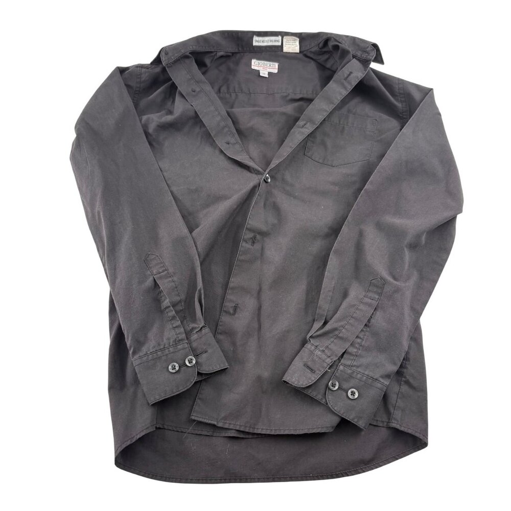 Gioberti Boy's‎ Button-Up Shirt Black Size 14 Cotton/Polyester Blend